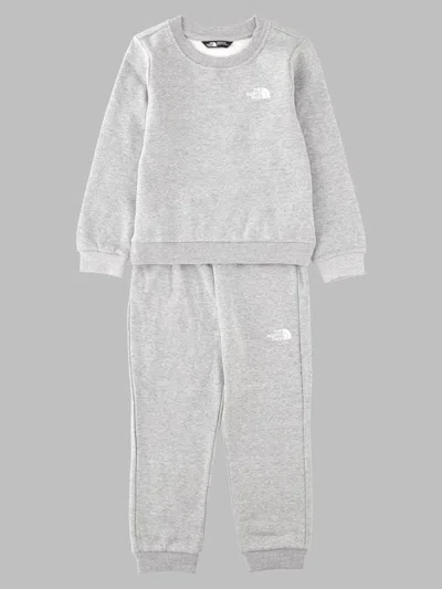 The North Face Kids' Simple Dome Crew Set Track Suit In Grey