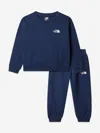 The North Face Kids Simple Dome Fleece Tracksuit In Blue