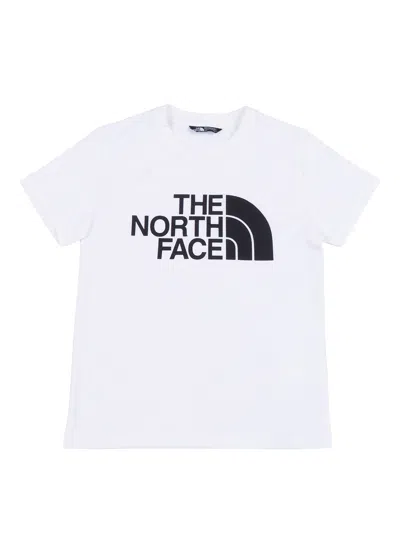 The North Face Kids Teen Easy Regular Ss Tee Tnf White In Multi