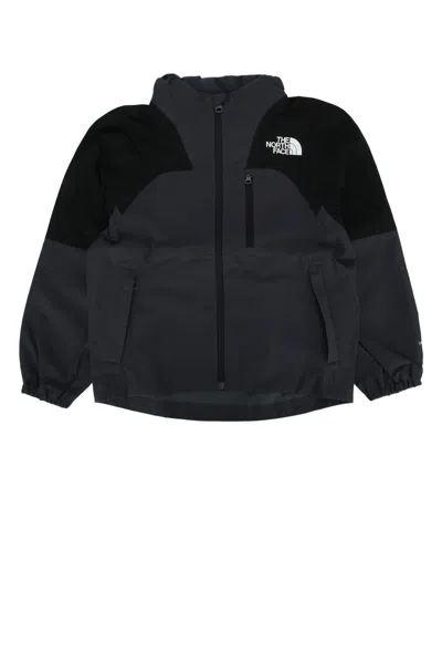 The North Face Kids Teen Hike Packable Shell Jacket In Tnf Black-asphalt Grey