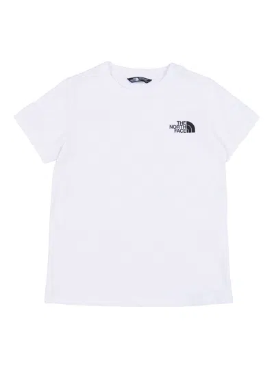 The North Face Kids Teen Simple Dome Regular Ss Tee Tnf White In Multi