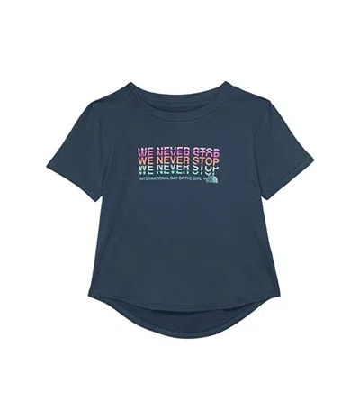 The North Face Kids  Nf0a7wqghdc1 T-shirt Shady Blue Short Sleeve Pullover Clo587