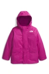 The North Face Kids' Triclimate® 600 Fill Power Down Reversible Waterproof Hooded Jacket In Deep Mulberry