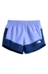 The North Face Kids' Water Repellent Class V Pathfinder Pull-on Shorts In Virtual Blue Topo/estate Blue