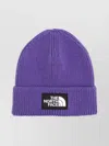The North Face Knit Hat With Ribbed Cuff Design In Blue