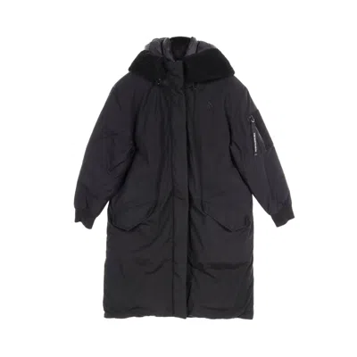 The North Face Label Neiton Down Coat Down Coat Nylon Hooded In Black