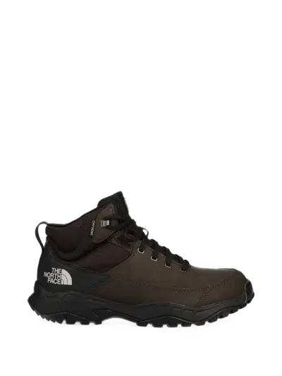 The North Face Lace-up Panelled Boots In Brown