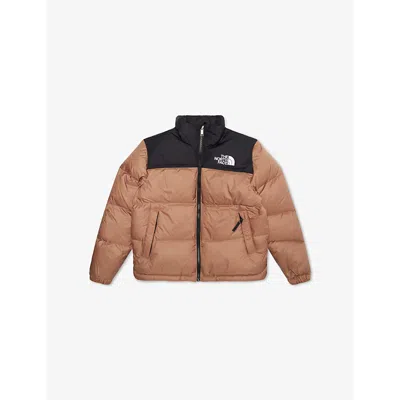 The North Face Kids' 1996 Retro Nuptse High-neck Shell-down Jacket 6-20 Years In Latte