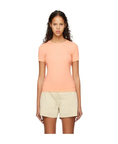 The North Face Orange Lean Strong T-shirt In P0b Dusty Coral Oran