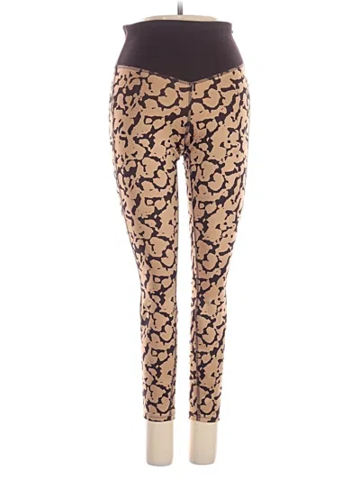 Pre-owned The North Face Leggings In Gold