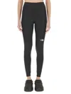The North Face Logo Waistband High-rise Stretch Leggings In Black