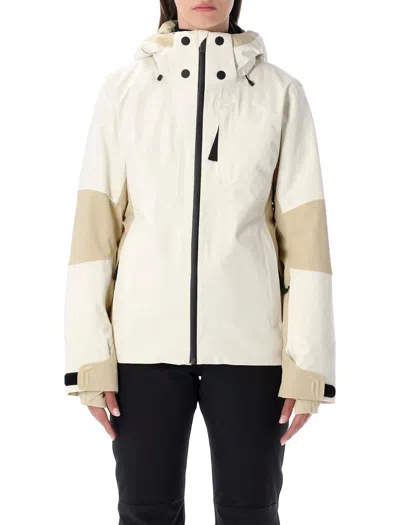 THE NORTH FACE THE NORTH FACE LENADO SKI JACKET BEIGE AND WHITE