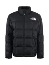 The North Face Black Polyester Lhotse Down Jacket In Black