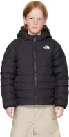 The North Face Little Kids Black Perrito Hooded Reversible Jacket In Jk3 Tnf Black