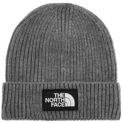 The North Face Logo Beanie Hat Grey
