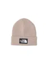 The North Face Logo Beanie In Sand
