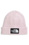 The North Face Logo Box Cuffed Recycled Beanie In Brown