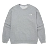 The North Face Logo Cotton Basic Sweater 'grey' In Gray