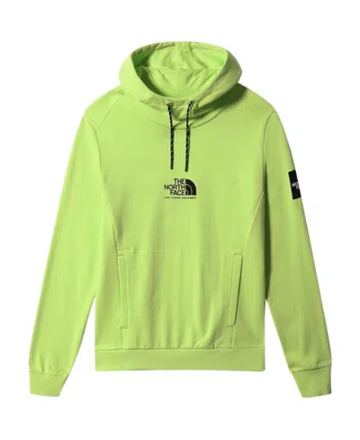 The North Face Logo Cotton Hooded Sweatshirt In Green