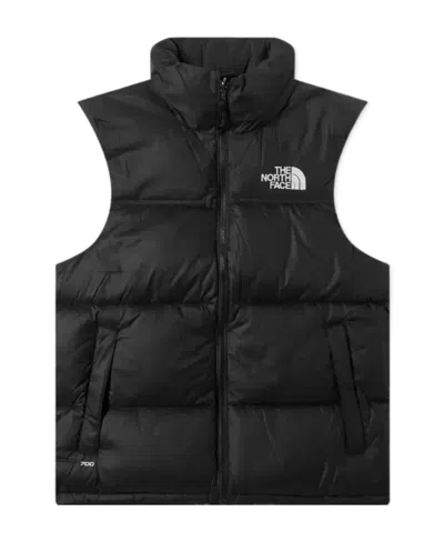 The North Face Logo Cotton Vest In Black