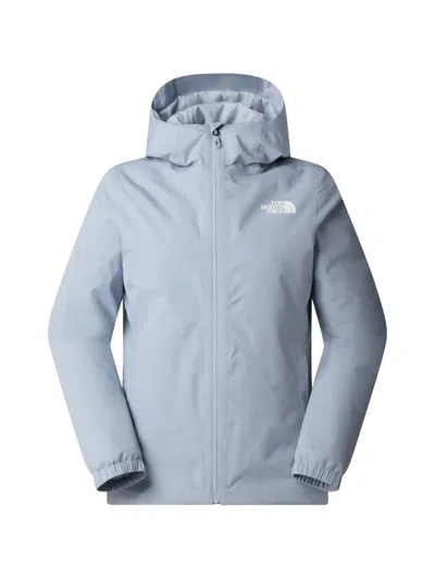The North Face Logo-detail Hooded Jacket In Blue