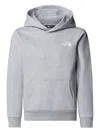 The North Face Logo-detail Hoodie In Gray
