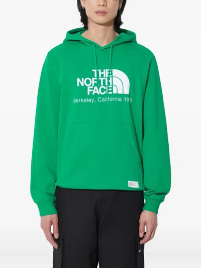 The North Face Logo-detail Hoodie In Green