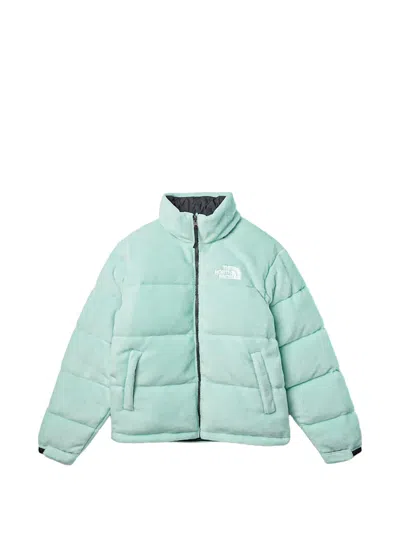 The North Face Logo-detail Padded Jacket In Green