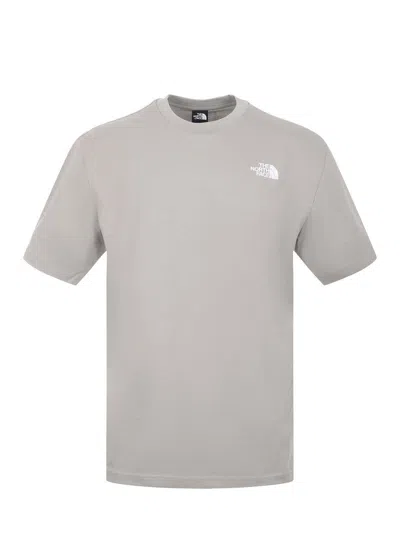 The North Face Logo Detailed Crewneck T-shirt In Gray