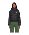 The North Face Logo Down Jacket In Black