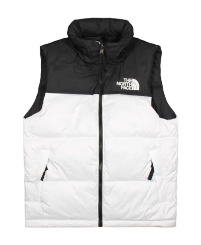 The North Face Logo Down Vest In White