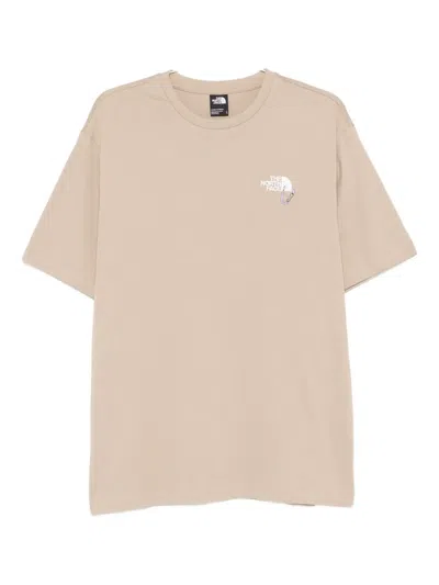 The North Face Logo-embellished Cotton T-shirt In Brown