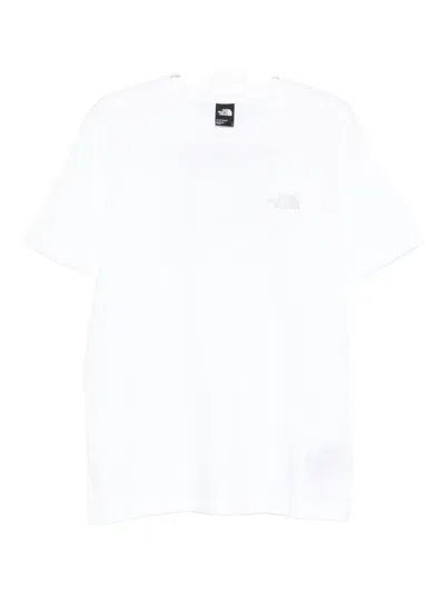 The North Face Logo-embroidered Cotton T-shirt In White