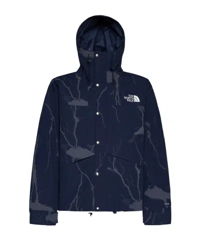 The North Face Logo Embroidered Hooded Jacket In Black