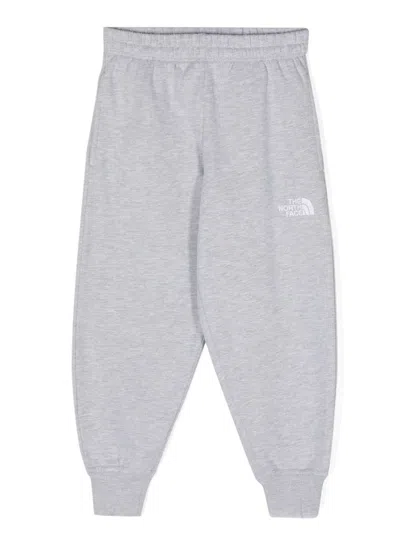 The North Face Kids' Logo-print Track Pants In Light Grey Heather