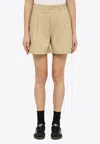 The North Face Beige Cotton-blend Bermuda Shorts In Beige