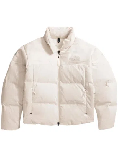 The North Face Logo-embroidered Padded Jacket In White