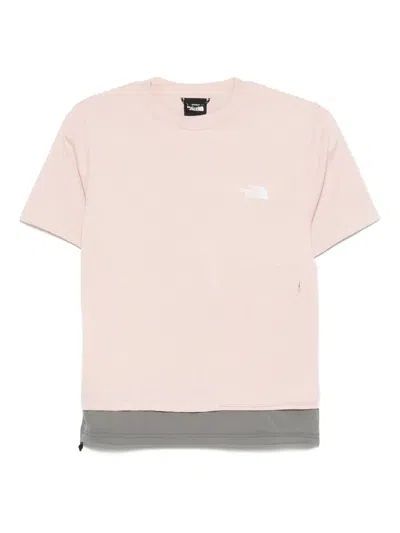 The North Face Logo-embroidered T-shirt In Pink
