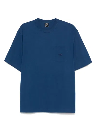 The North Face Logo-embroidered T-shirt In Blue