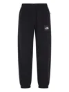 The North Face Mens Black Essential Brand-embroidery Cotton-jersey Jogging Bottoms In 黑色