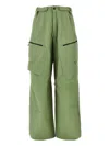 The North Face Logo-embroidered Trousers In Green