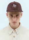 The North Face Logo Embroidery Corduroy Baseball Cap In Brown