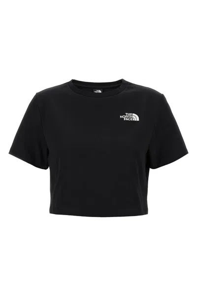 THE NORTH FACE THE NORTH FACE LOGO EMBROIDERY CROP T-SHIRT