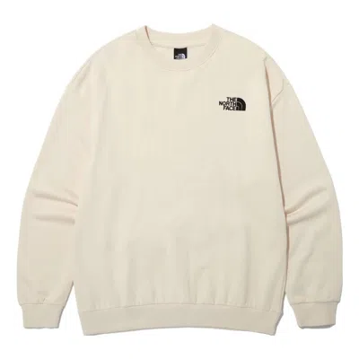 The North Face Logo Essential Ex Sweatshirt 'beige' In White