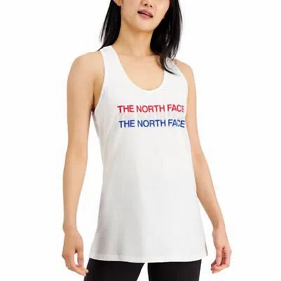 The North Face Logo Graphic Tank Top In White