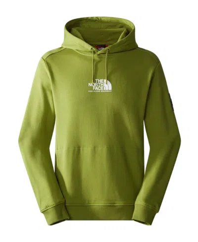 The North Face Logo Hooded Sweater In Green