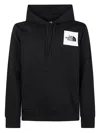 The North Face Logo Patch Drawstring Hoodie In Black