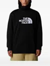 The North Face Logo Hoodie In Black