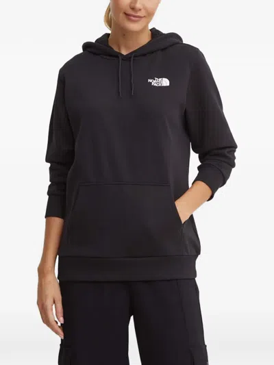 The North Face Logo Hoodie In Black