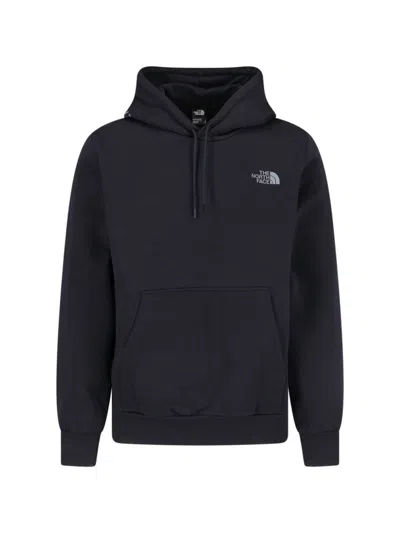 The North Face Logo Hoodie In Black  